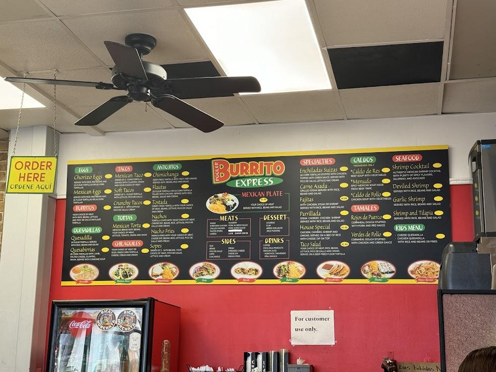 Burrito Express Pooler Menu image 2